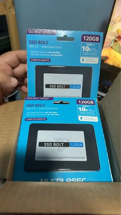 SSD Multilaser Bolt 120GB - Novo