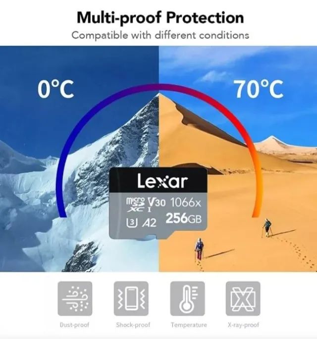 Cartão De Memória Micro Sd Lexar 1066x 128gb 4k A2 160mb/s - Foto 2