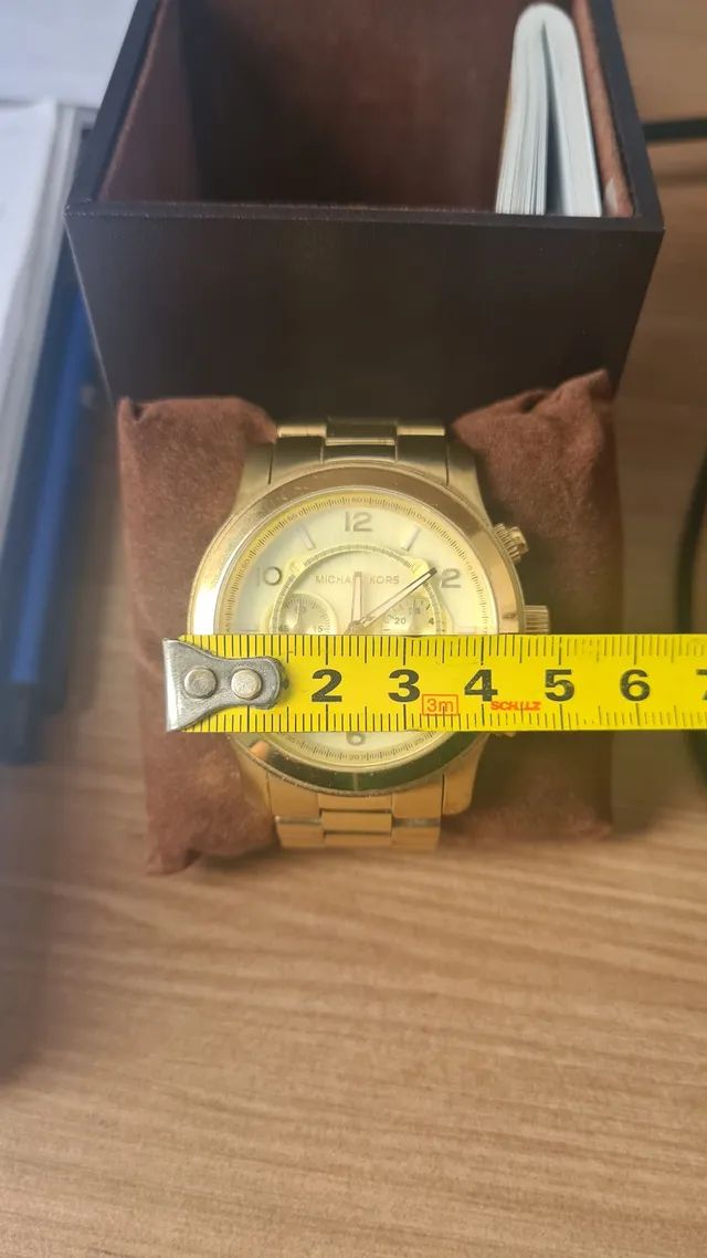 Relógio Michael Kors Original Dourado 48mm - Foto 4
