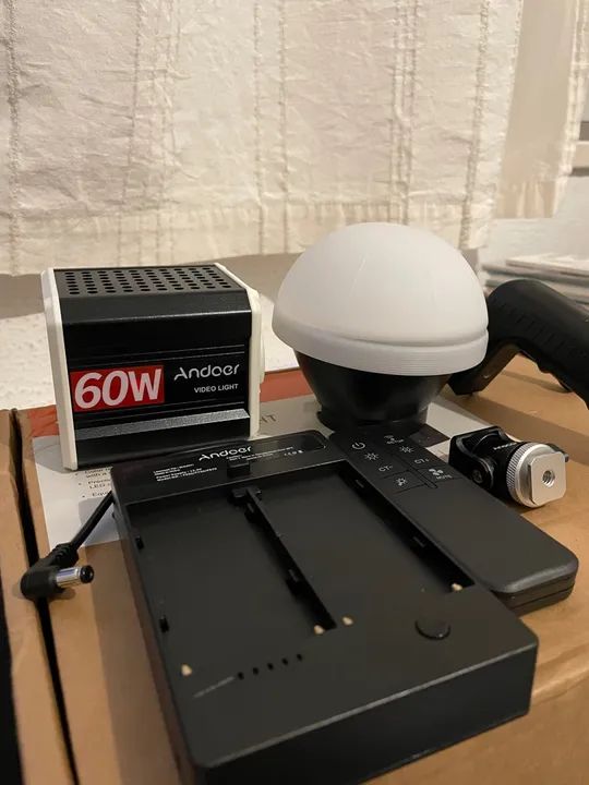 Andoer Led Video60w 2800k Até 6800k Super Compacto - Foto 6