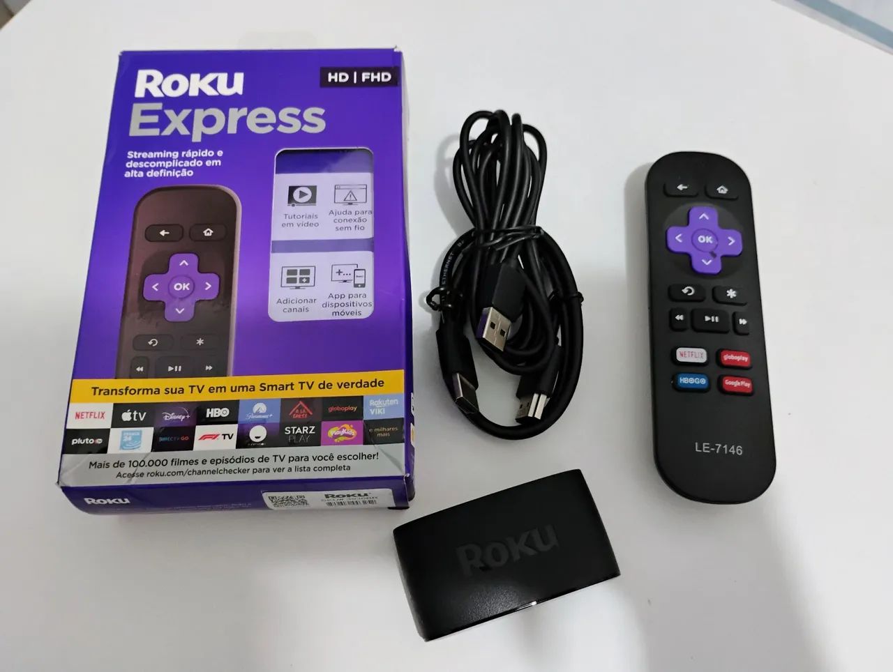 Roku Express Full HD - Streaming rápido e descomplicado - Foto 2