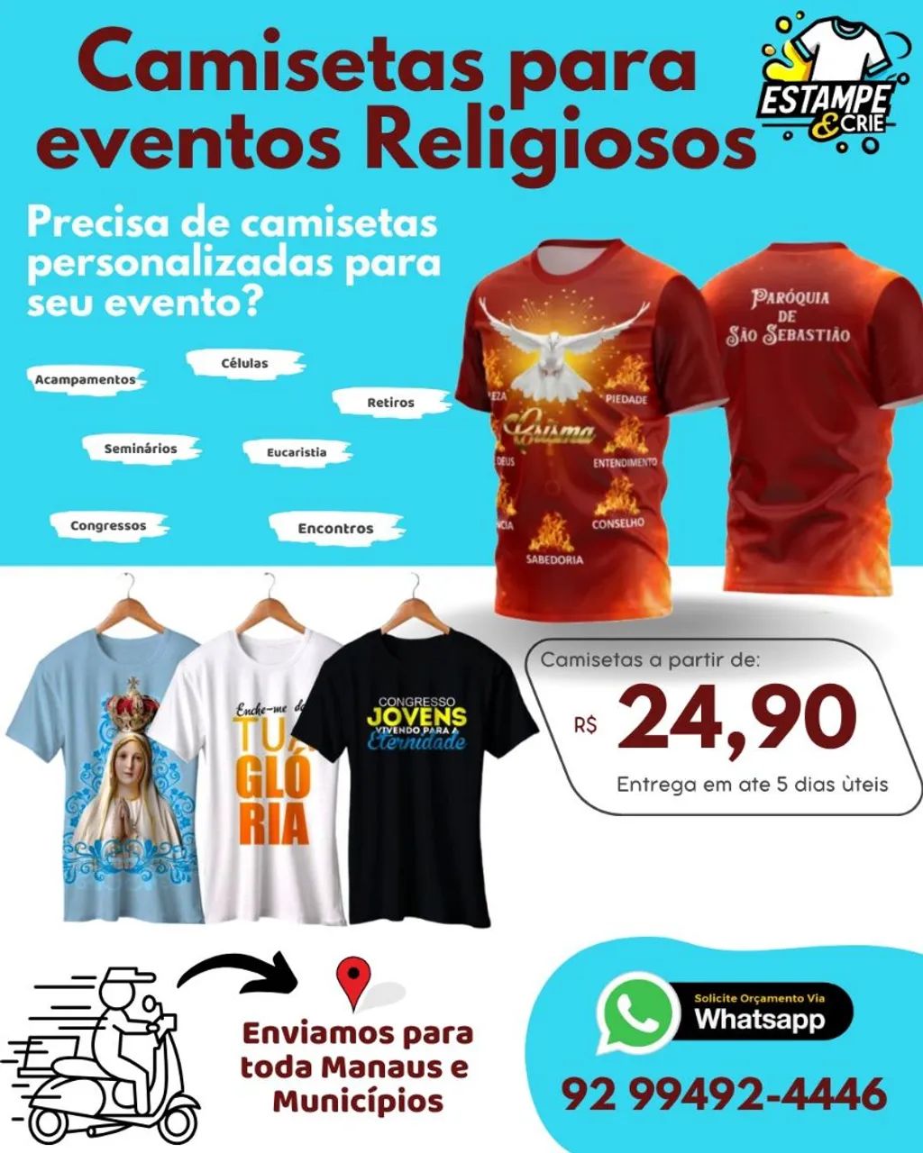 Camisetas Personalizadas para Eventos Religiosos