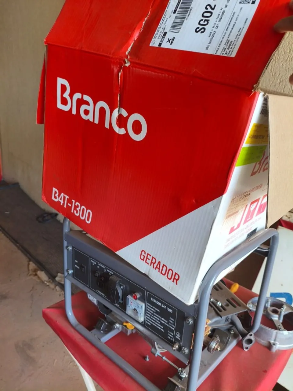 gerador branco b4t1300 novo (todas as peças)