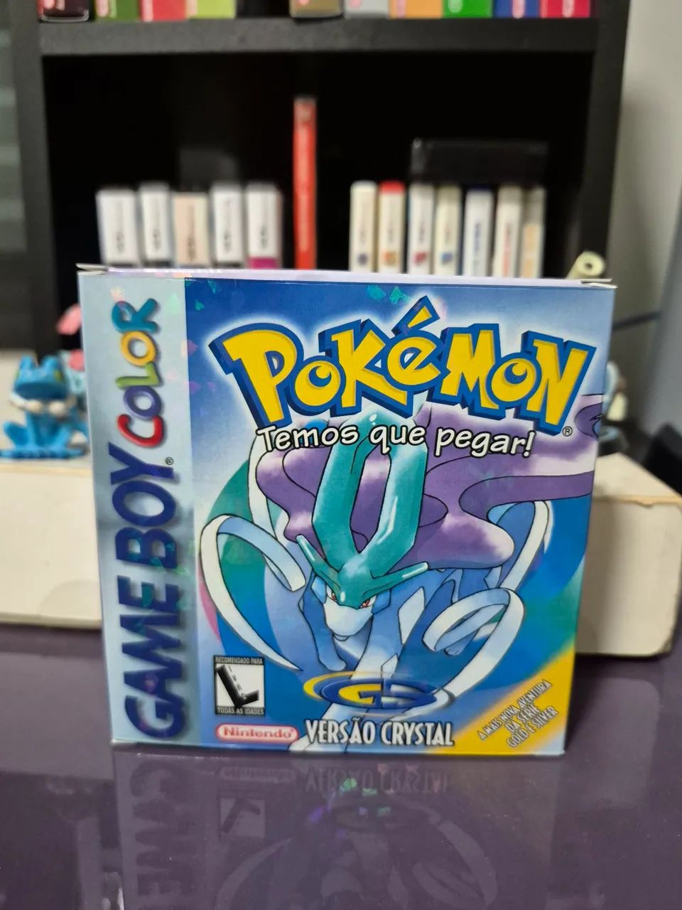 Pokémon Crystal Fita Original Leia Anuncio