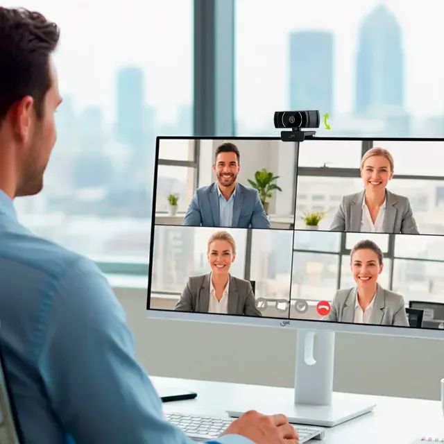 Webcam Get Pro 2K Quad HD 2560P 30FPS Com Microfone e Correção de Luz Automática - WZetta - Foto 4