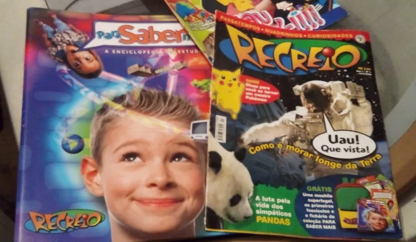 Revista Recreio 2° edição, Primeiro número + Fichário escolar RARIDADE + brinde