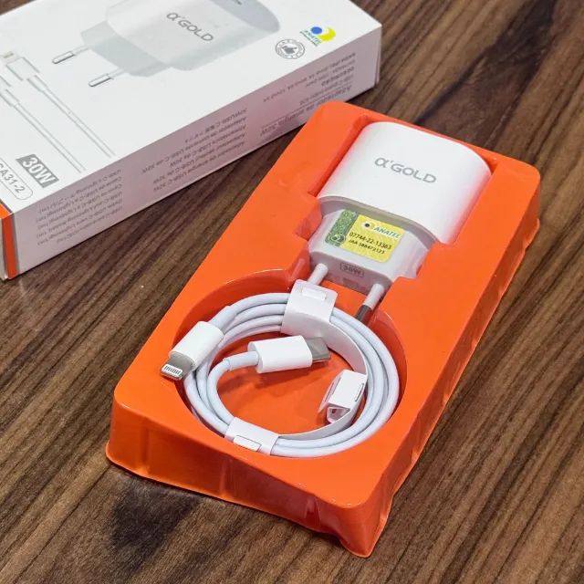Carregador Turbo 30W com Cabo Tipo-C Lightning - Rápido e Compatível com iPhone e iPad - Foto 2