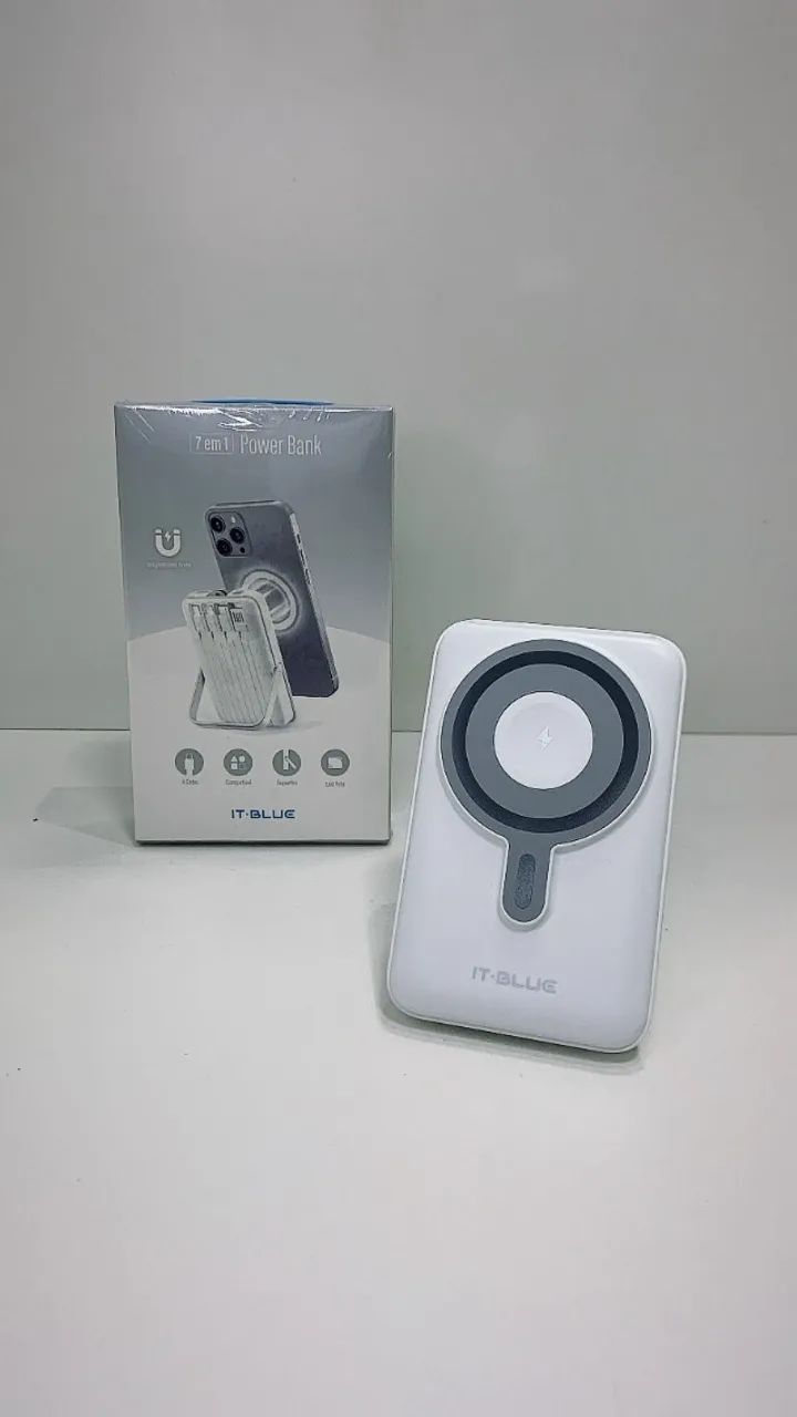 Magsafe, carregador portátil p/ Iphone, pawer bank por indução 5000 mAh e 10000 mAh, produ - Foto 2