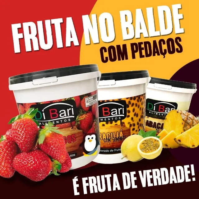 Preparados com Pedaços de Fruta Natural - Sabores Diversos
