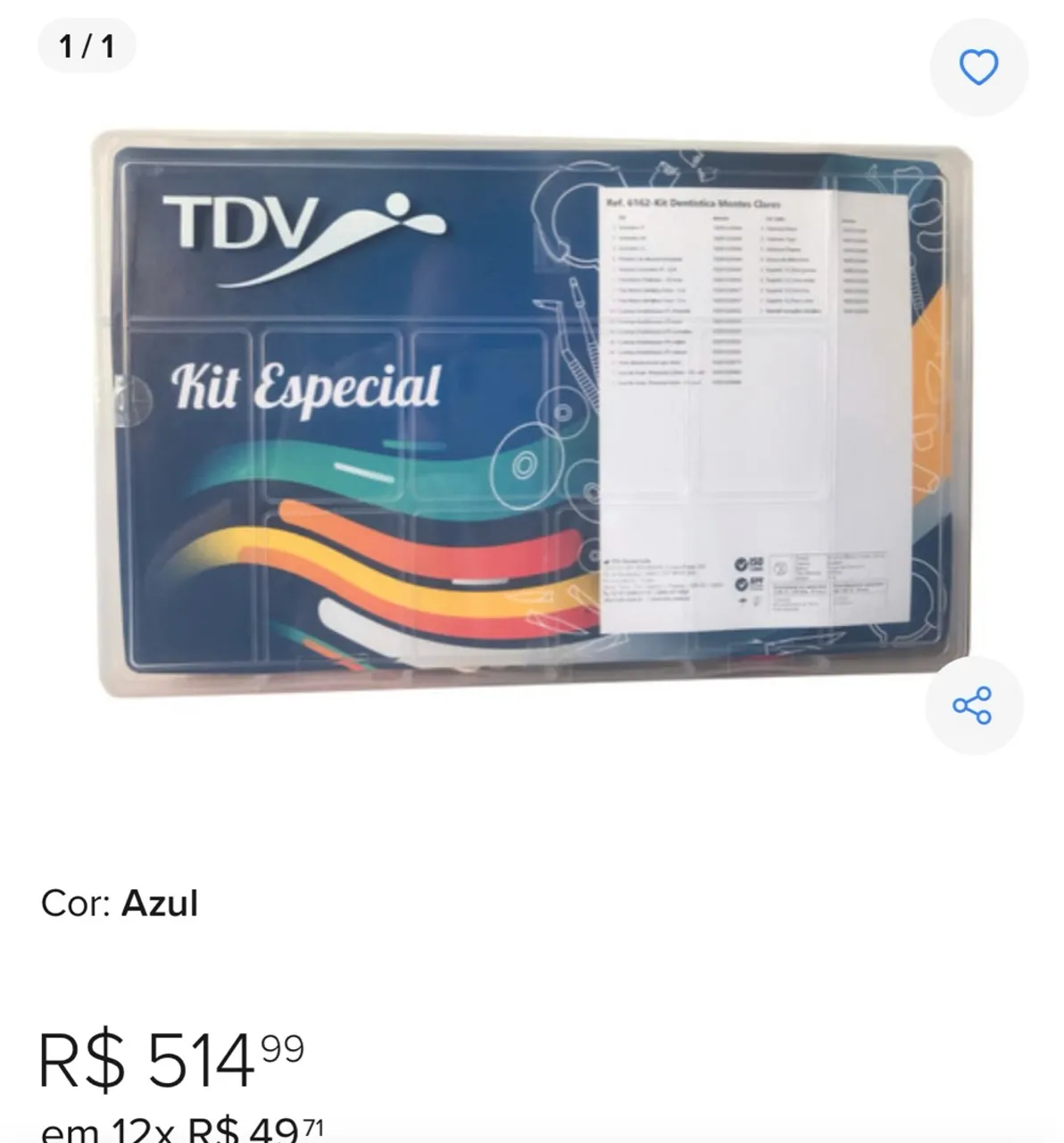 Kit Especial Odontológico TDV - Azul