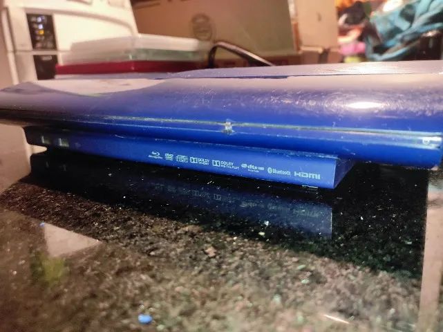 Sony PlayStation 3 Super Slim + 2 Controles + 9 JOGOS: 250GB Standard cor azurite blue - Foto 2