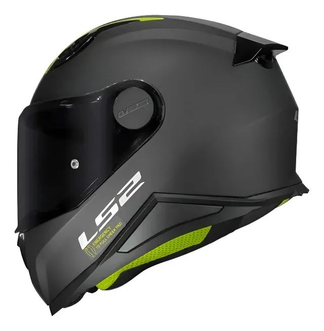 Capacete Ls2 Infantil Ff812 Monocolor Preto Fosco