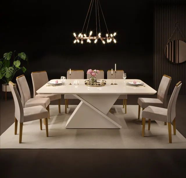 Mesa de jantar Zafira MDF 2.00X1.00