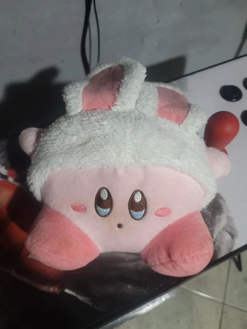 Pelúcia Kirby com orelhas de Coelho. - Foto 4