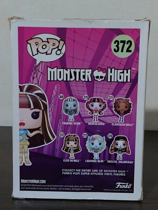 Funko Pop Cleo De Nile 372 Caixa Danificada / Falhas na Pintura - Monster High - Foto 3