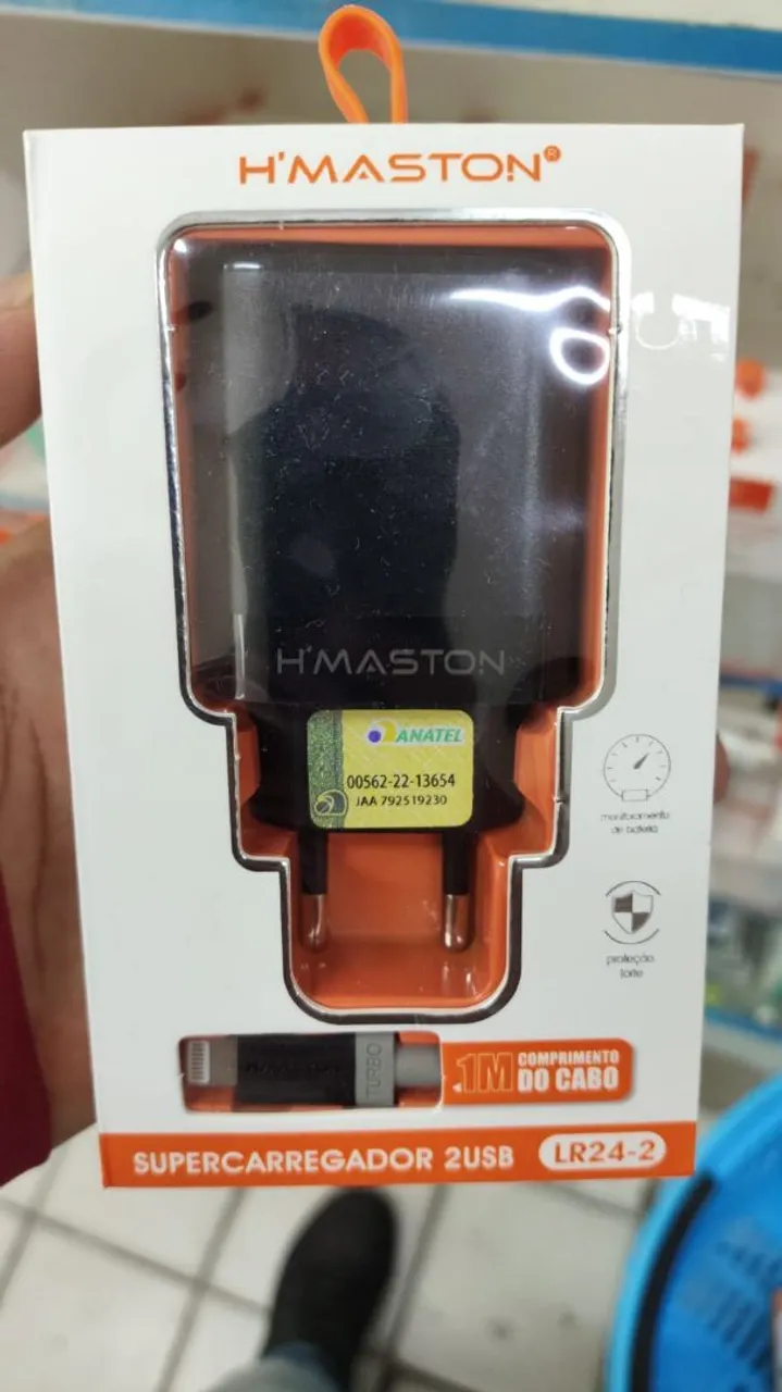 Super Carregador 2 USB H'MASTON LR24-2