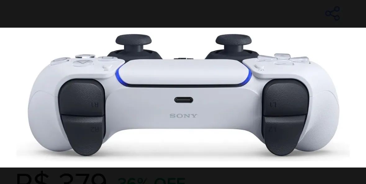 Controle Joystick Sem Fio Sony Playstation Dualsense Branco - Foto 4