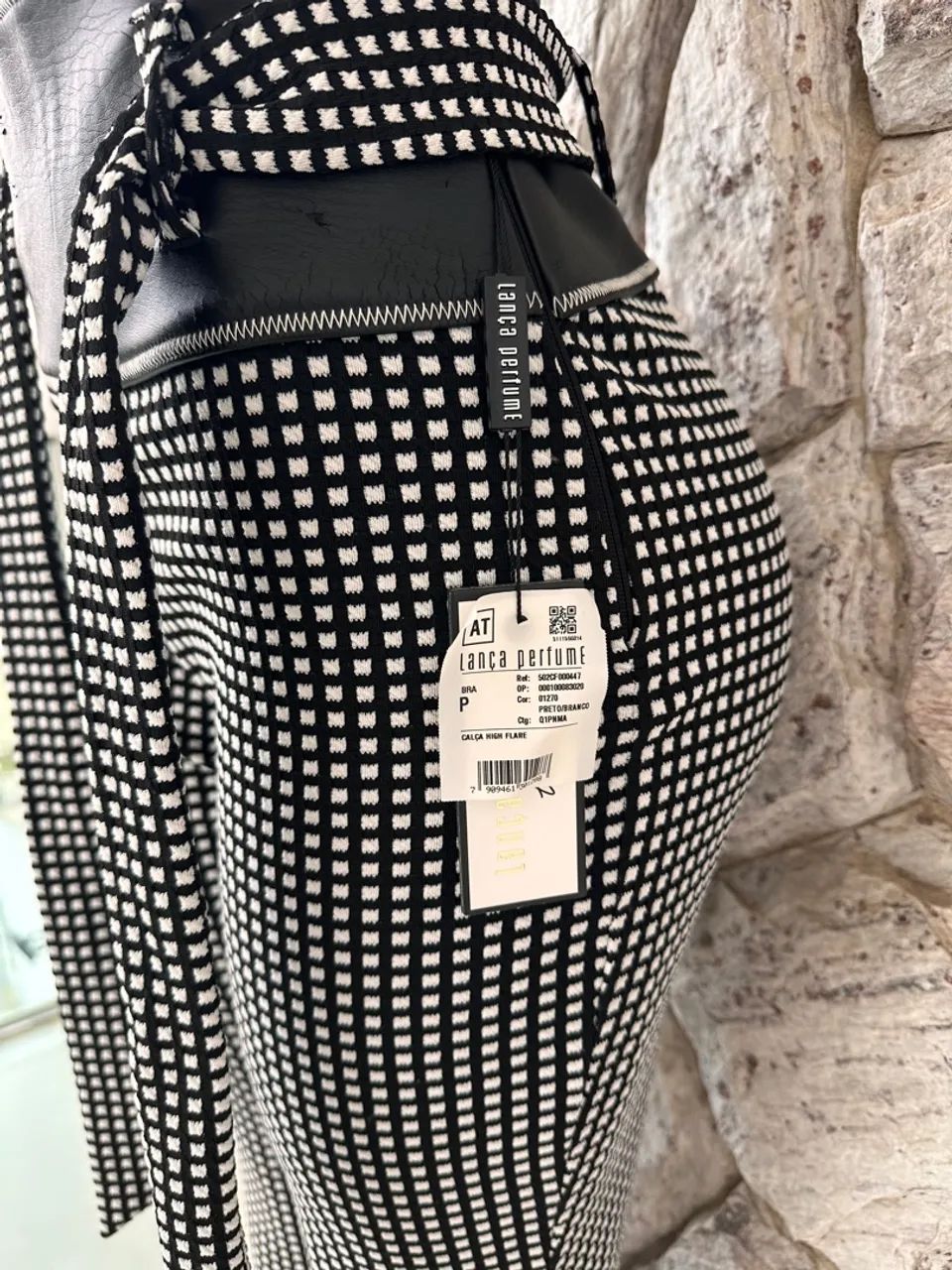 Calça flare Xadrez Lança Perfume  - Foto 3