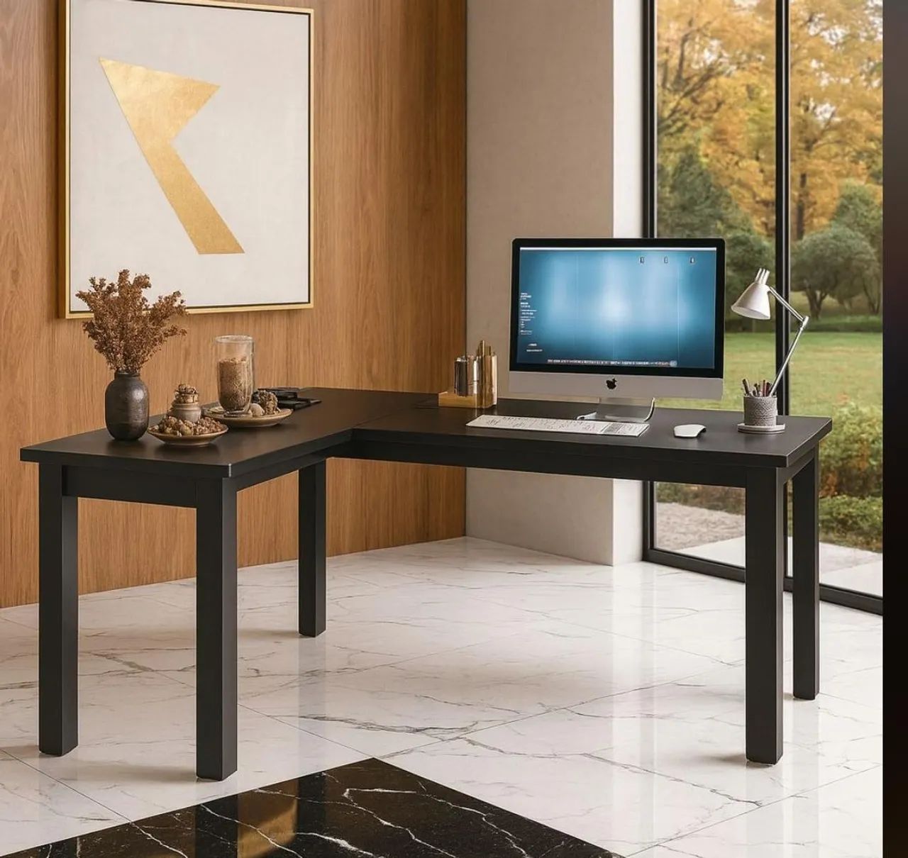 Mesa de estudo preta 64220693576450124