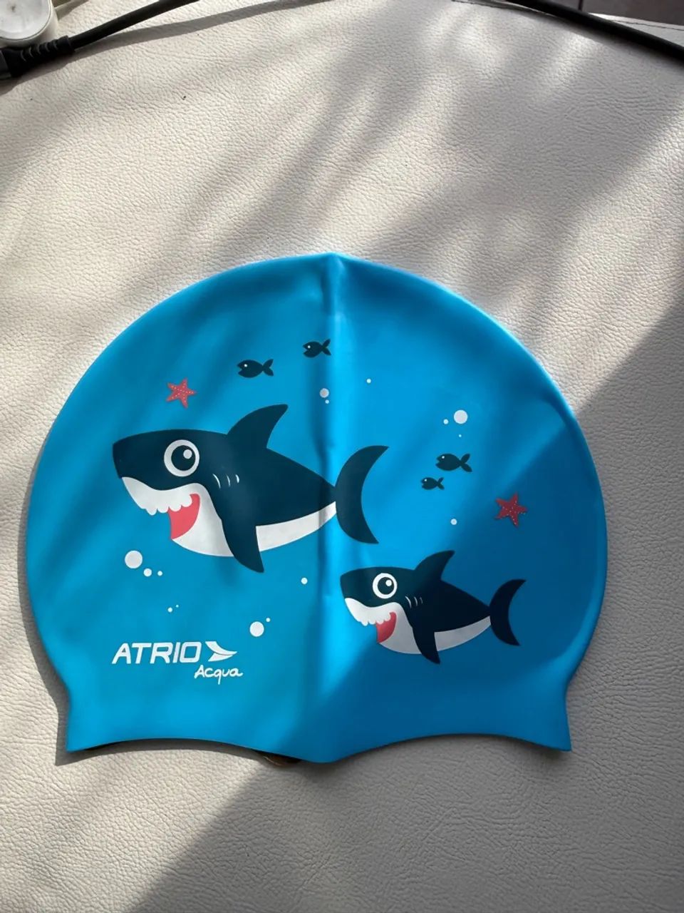 Touca de Natação Infantil Atrio Acqua - Tubarão - Foto 3