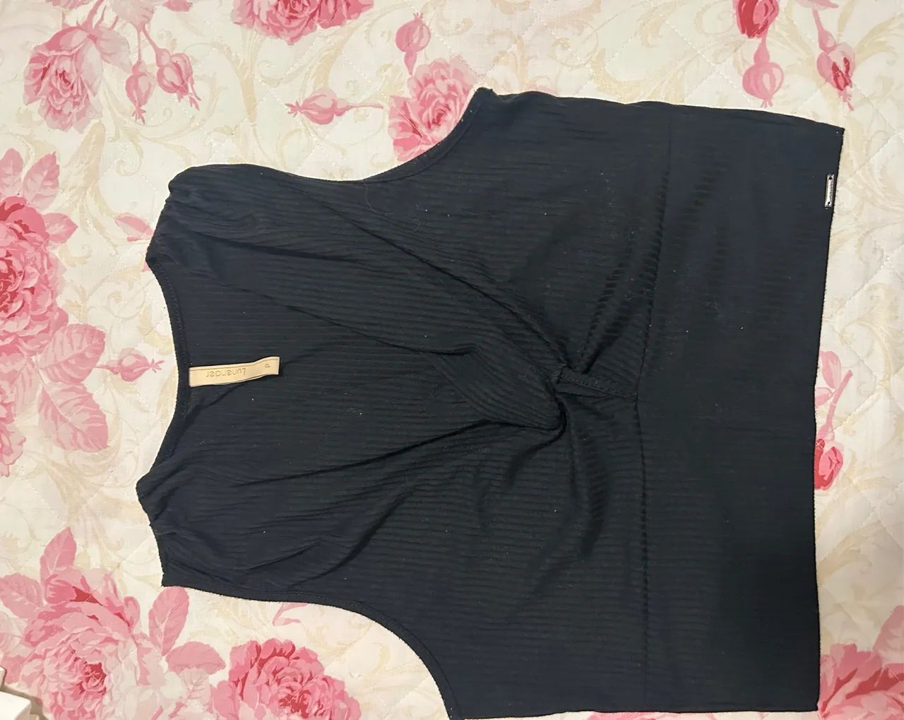Blusa Cropped Preta da Polo Wear - Foto 3
