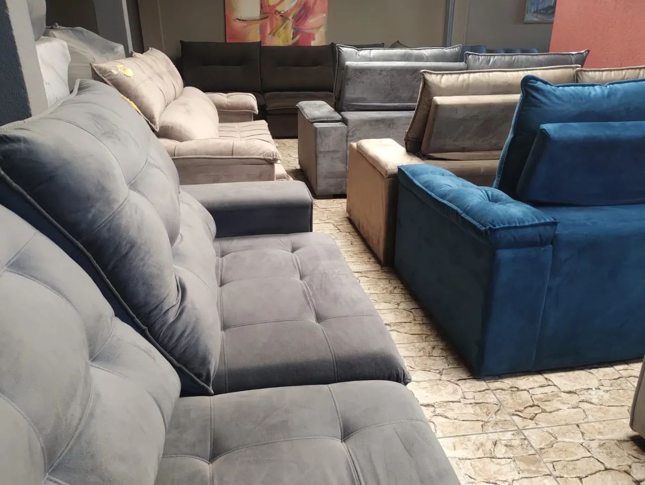 Sofás de qualidade, achadinho de luxo,peça de mostruário e showroom 