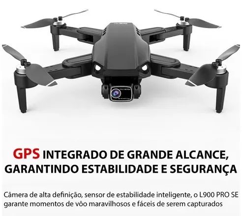 [VENDA/TROCA*] Drone L900 Pro Se 4k Motor Brushless Gps 1,2km 25m Cor Laranja - Novo - Foto 4
