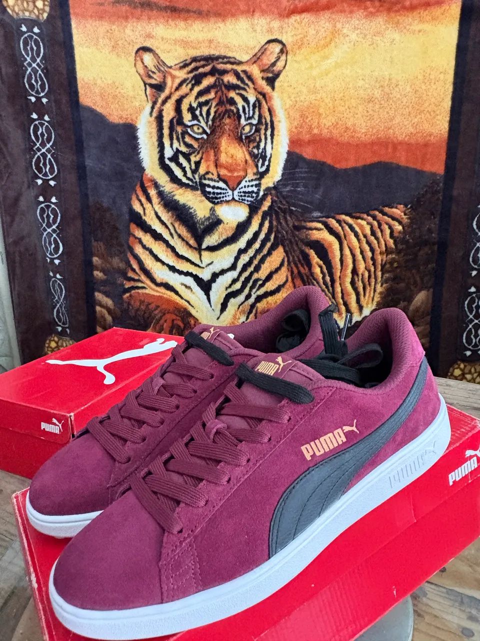 Tênis Puma Smash V2 vermelho Novo sem marcas de uso- N:41