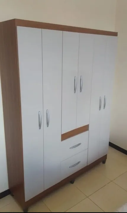 guarda roupas 6 portas e duas gavetas 690.00 com montagem avista