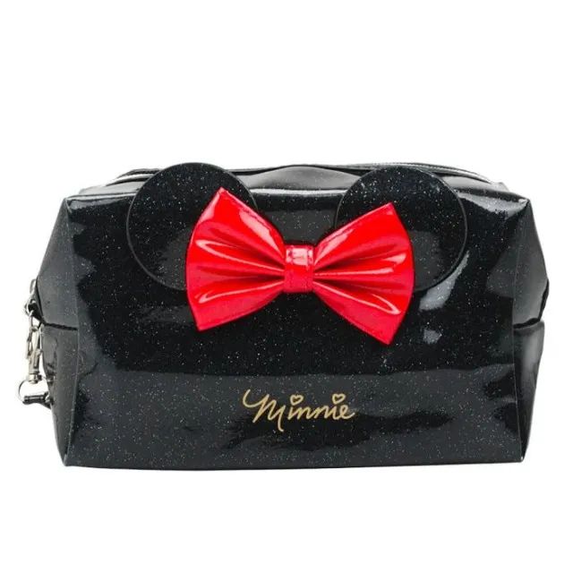necessaire preta laço minnie mouse - disney