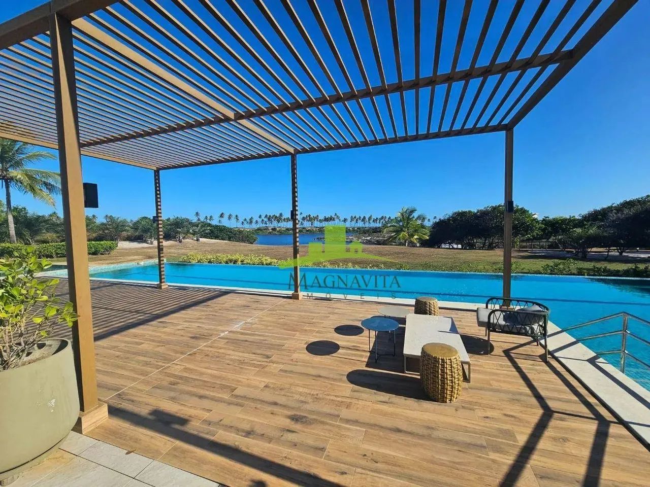 Lote frente lagoa no Reserva Sauípe, 499m², plano, dentro do Destino Sauípe com infraestru