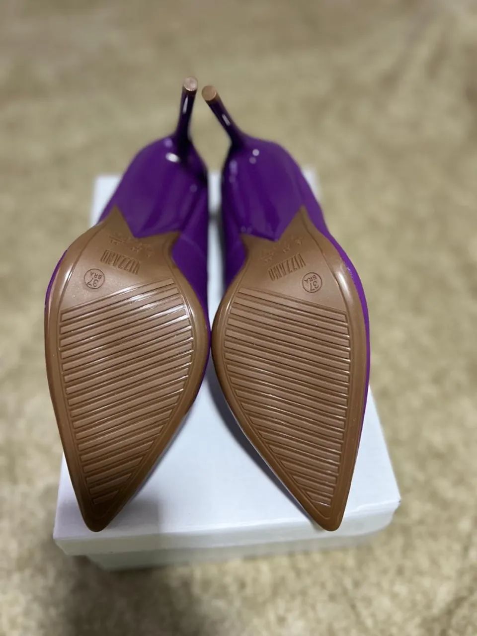 Scarpin Vizzano Roxo - Elegância e Conforto - Foto 3