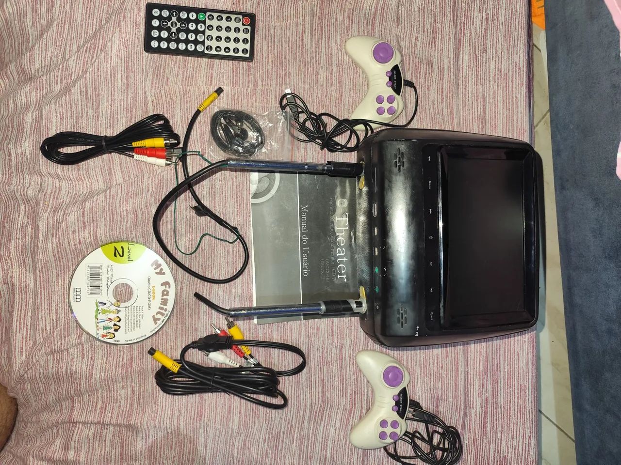 Encosto de cabeça DVD , multiplayer theater, jogos . - Foto 3
