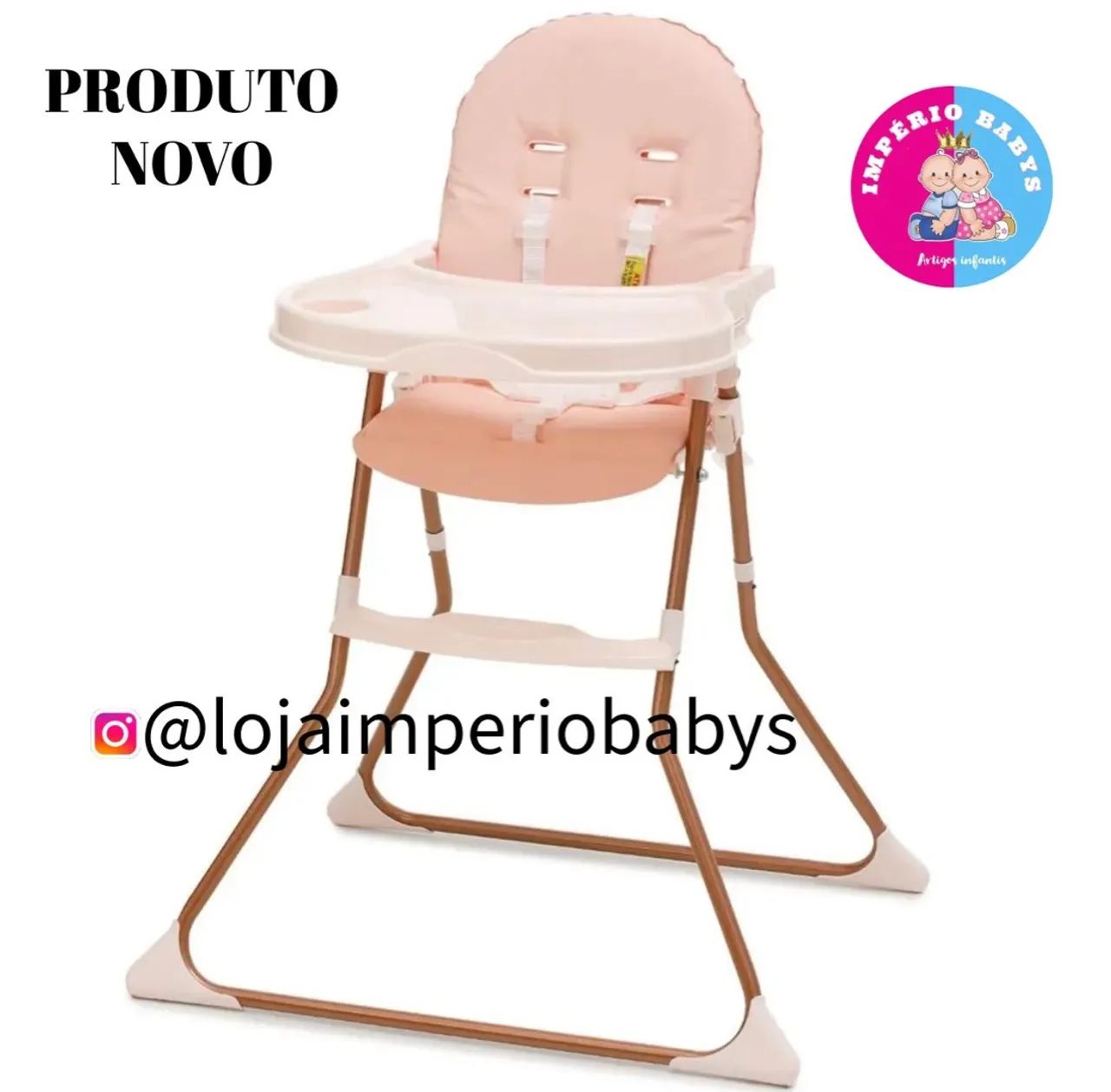 Cadeira de Alimentação Galzerano - Rosa e Azul  - Foto 6