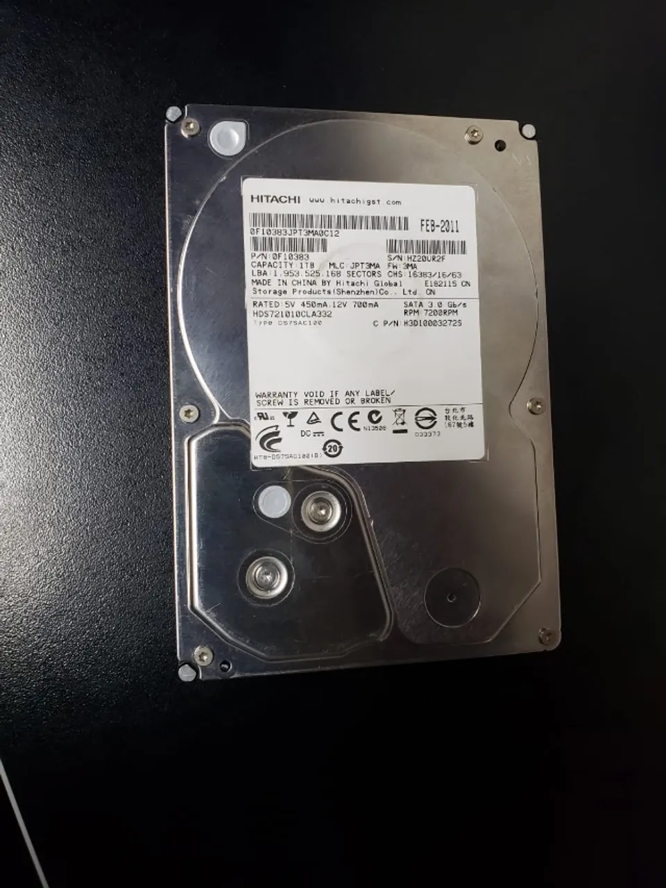HDD 3TB HITACHI SATA 3.5