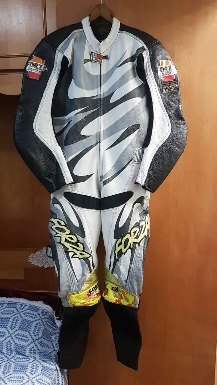 Macacão de Couro Forza para Motociclista - Foto 5