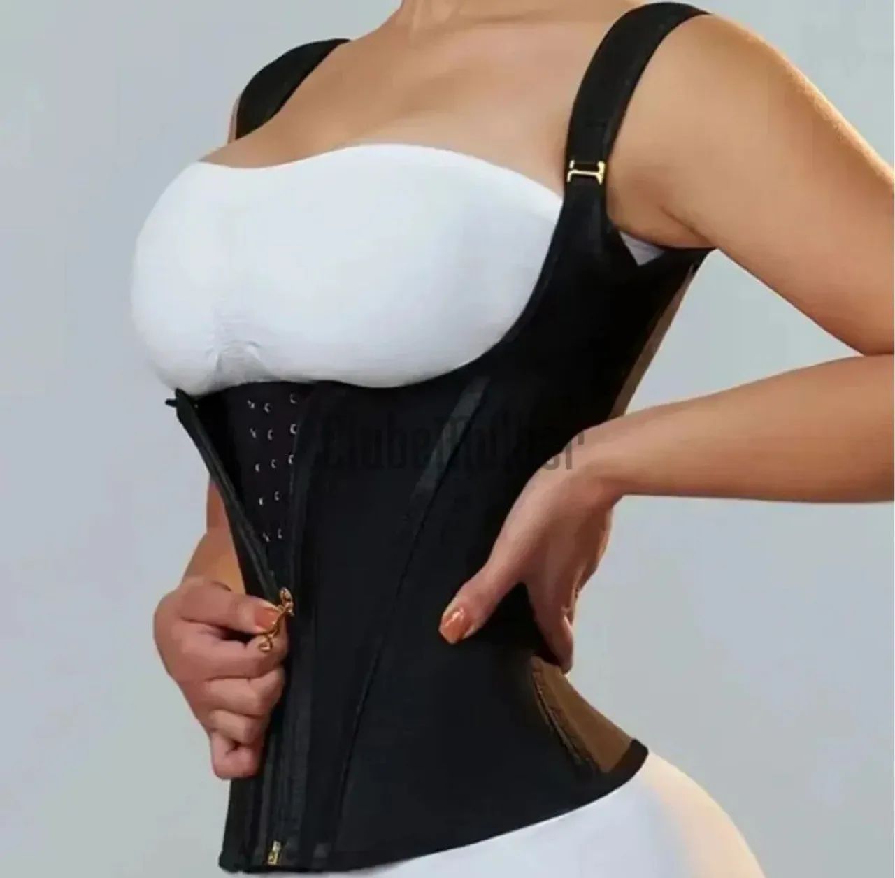 Cinta modeladora colete com zíper  - Foto 4