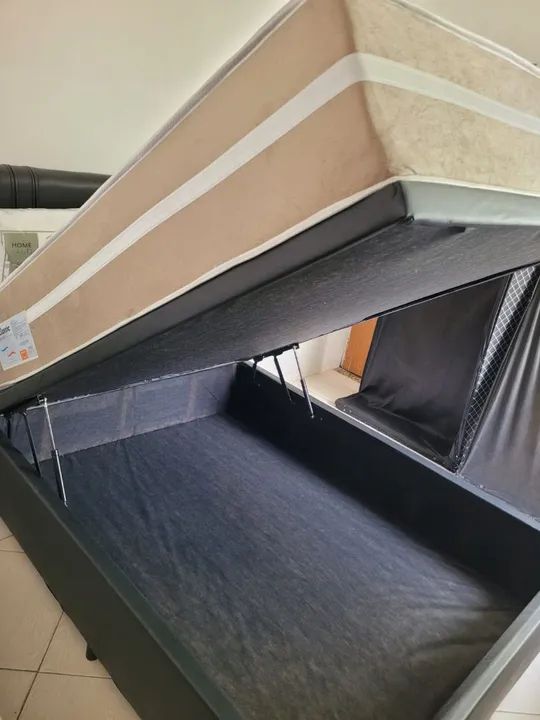 Bau de casal com colchão $$ 1900 novo - Foto 3