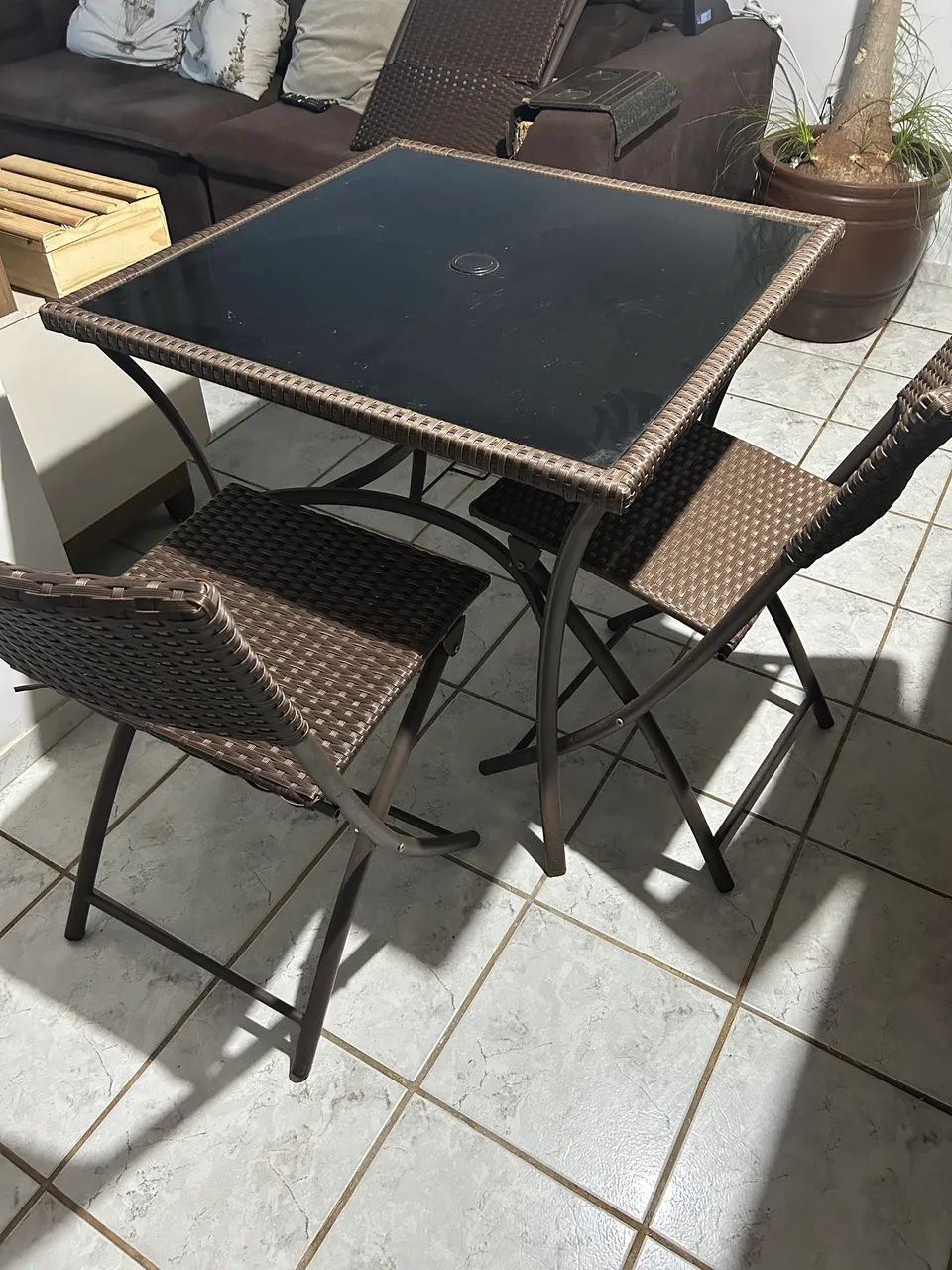 mesa preta semi nova - Foto 3