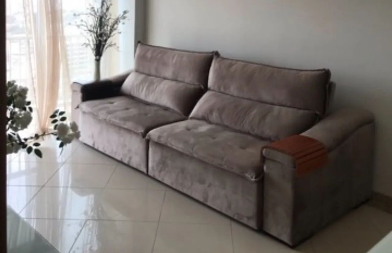 Vendo lindo sofá ARAMIS molas ensacadas pillow 20cm - Foto 4