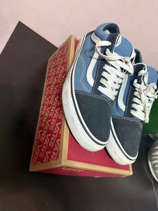 Tênis Vans Old Skool Azul e Preto