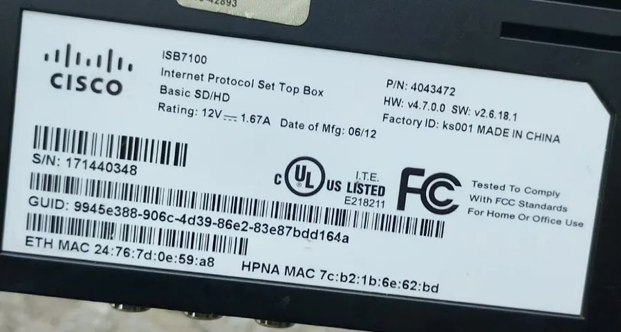 Cisco Isb7000 Series Decodificadores IP de alta-definição - Foto 2