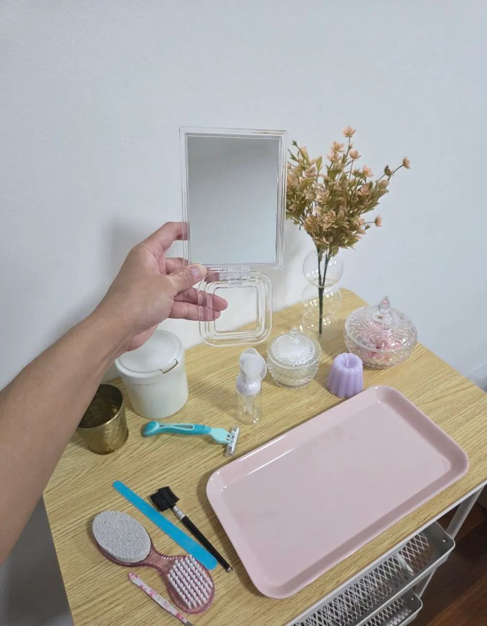 Conjunto novo com itens de beleza e decoração LINA - mais de 10 peças novas e sem avarias - Foto 6