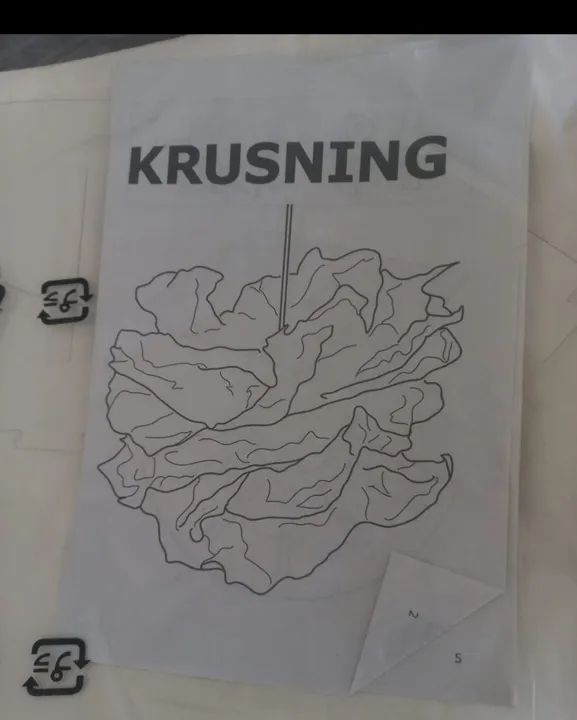 Lustre de papel para decoração IKEA - Foto 6