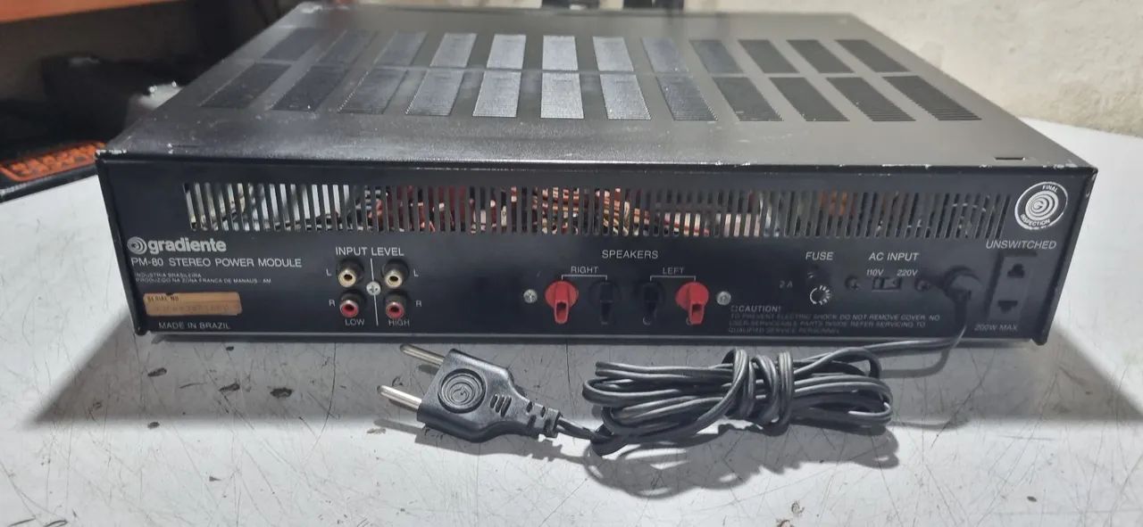 Amplificador Gradiente PM-80 Stereo Power Module - Foto 4