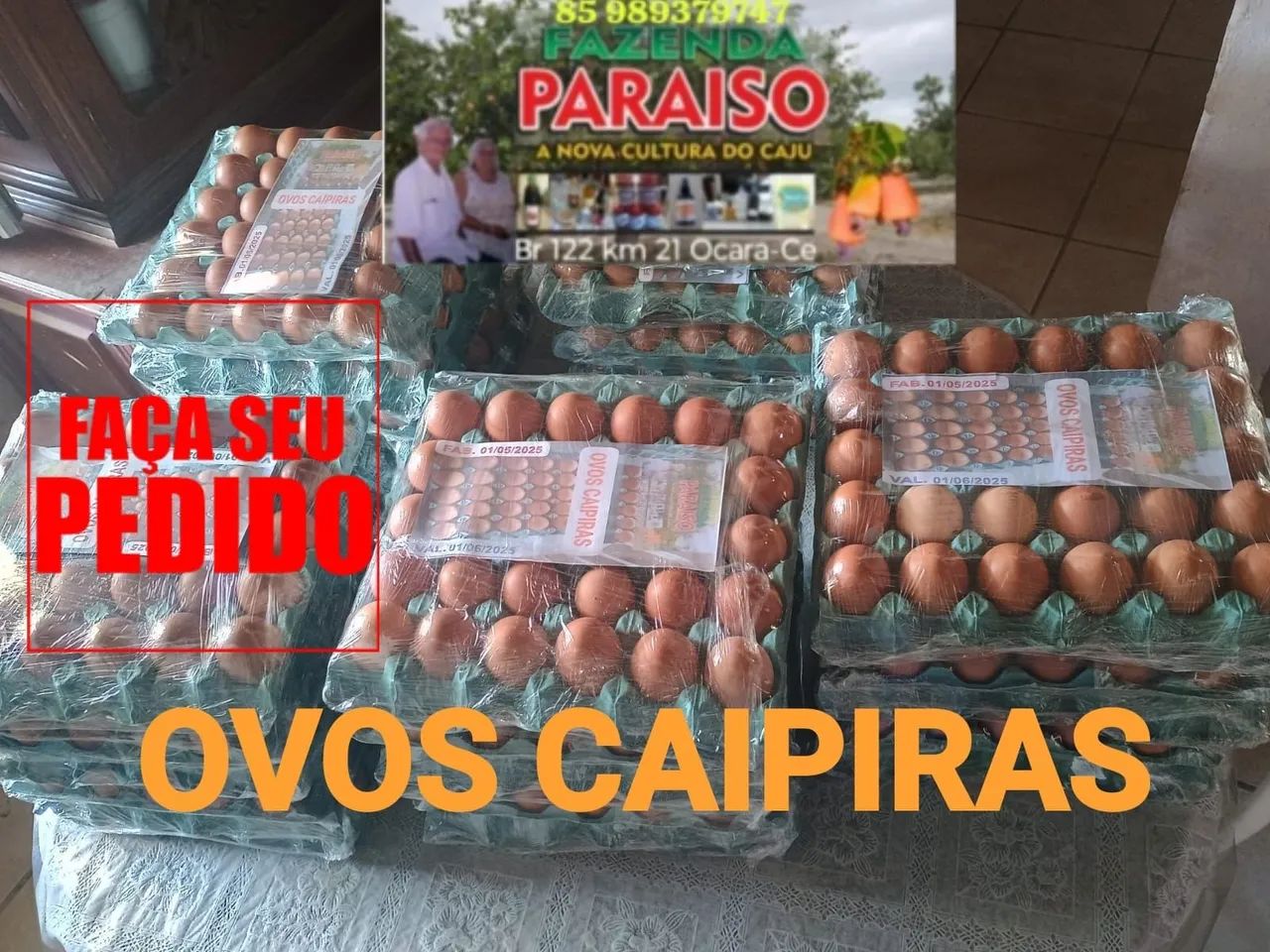 Ovos caipiras direto da fazenda  - Foto 2