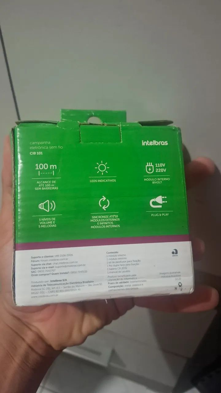 Campainha eletrônica sem fio cib 101 - Foto 2