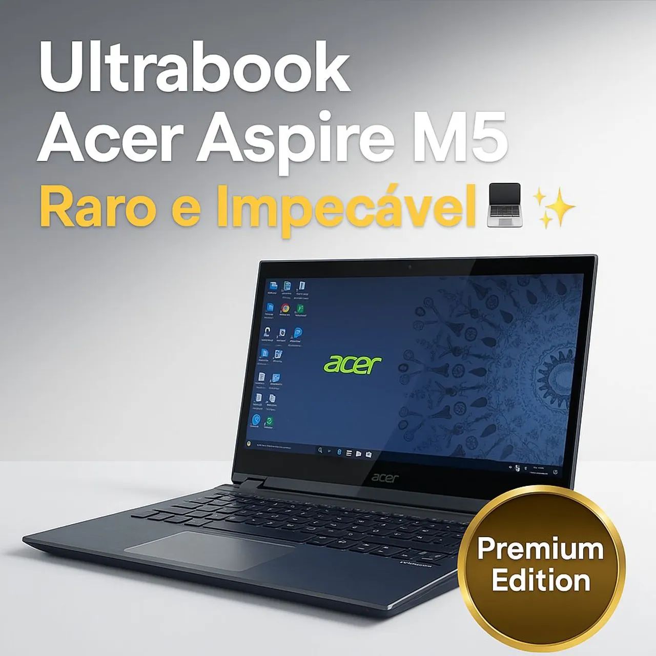 Ultrabook Acer Aspire M5-481T - Raro, Premium e em Estado de Novo! - Foto 3