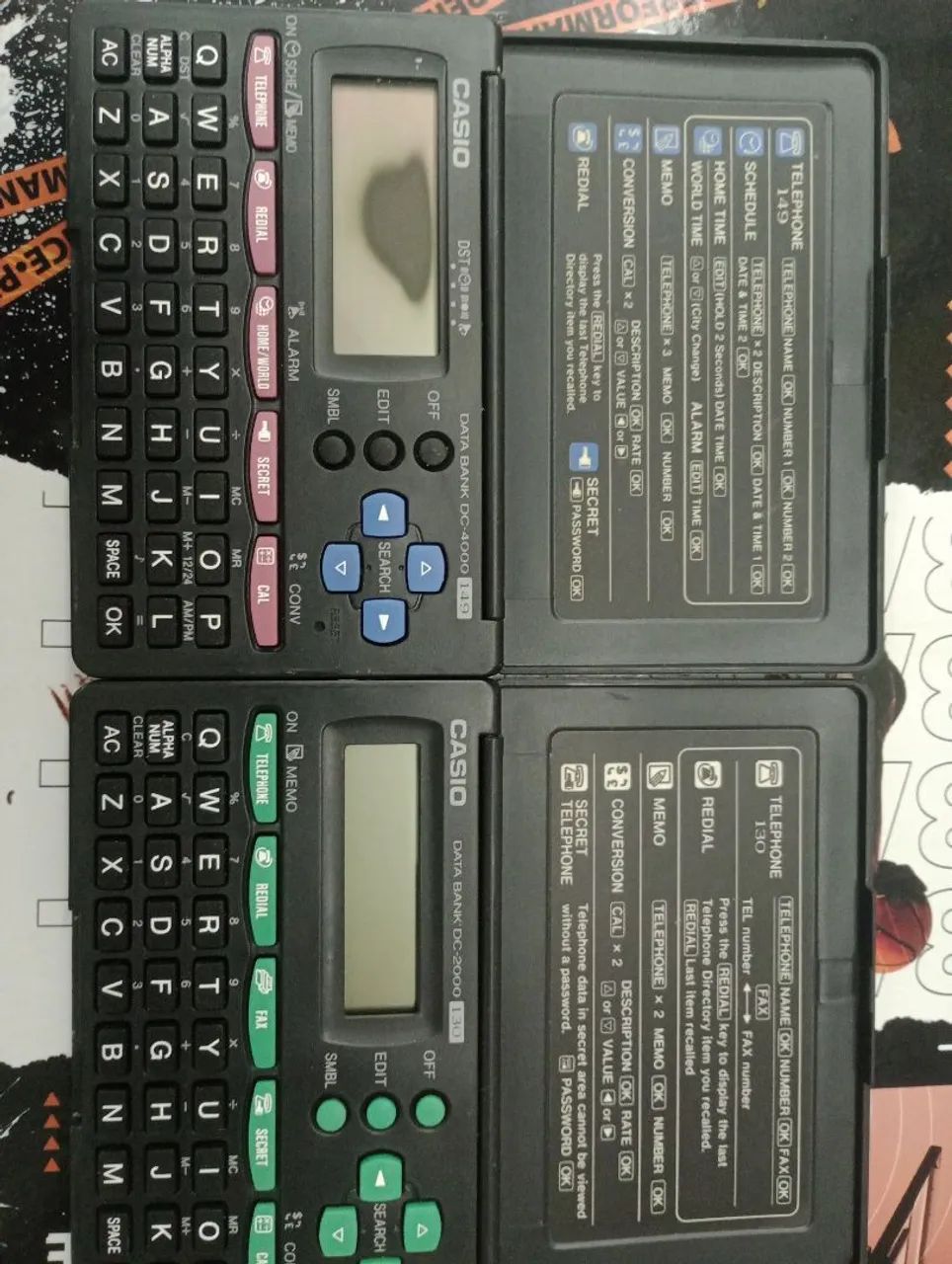 2 CASIO Electronic Agendas64750318097538120
