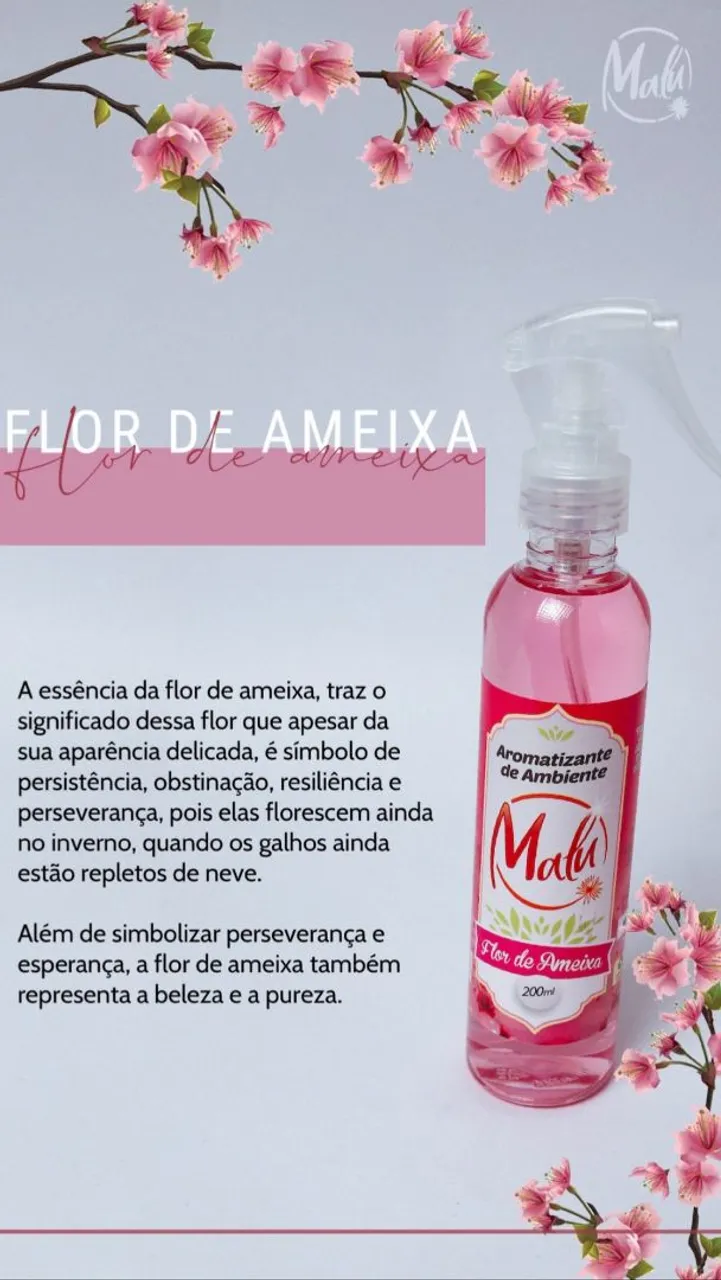 Aromatizante de Ambiente Flor de Ameixa 200ml